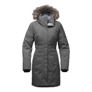 Womens The North Face TNF Arctic Parka II 550-Down Warm Winter Jacket Grey